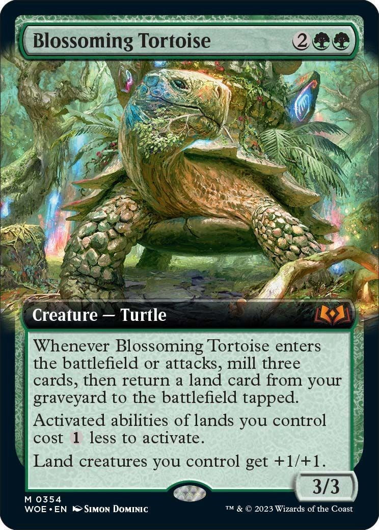 Blossoming Tortoise (Extended Art) [WOE - 354]